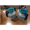 Image 9 : 3 art glass vases