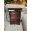 Image 1 : SMALL WOOD AND GLASS SHELF