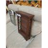 Image 2 : SMALL WOOD AND GLASS SHELF