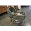 Image 4 : VINTAGE DOLL CARRIAGE WICKER