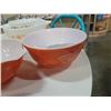 Image 4 : 4 VINTAGE COLORED PYREX BOWLS