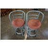 Image 2 : 2 rustic bent bamboo bar stools