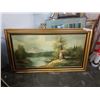 Image 1 : Large framed signed oil on canvas S. Glaze