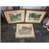 Image 1 : Signed LEP and 2 signed 1946 artwork