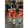 Image 3 : 3 nutcracker and 40" tall candy cane christmas lawn ornaments
