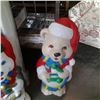 Image 3 : Two illuminated Christmas bear lawn ornaments 30 inches tall