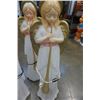 Image 3 : Three Christmas angel 35" illumintaed lawn ornaments 2 are weighted