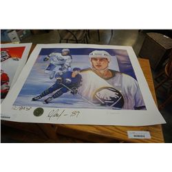 2 LEP LIMITED EDITION HOCKEY PRINTS WITH COAS