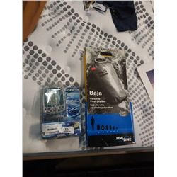 EAGLE CUDA 128 FISH FINDER - NEVER MOUNTED, AND NEW SEA LINE BAJA VINYL DRY BAG