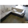 Image 3 : BRAND NEW PREMIUM OUTDOOR GIANT L SECTIONAL W/ LIGHT GREY CUSHIONS AND 3 ACCENT PILLOWS  - RETAIL $2
