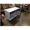Image 2 : AS NEW MODERN RECORD CABINET W/ 2 DRAWERS - RETAIL $399