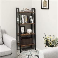 BRAND NEW MODERN INDUSTRIAL STYLE LADDER SHELF - RETAIL $149.99  22” x 13.5” x 54”