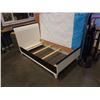 Image 1 : TULIP PICCOLO TWIN BED 39 INCH FRENCH WHITE AND JAVA BED FRAME