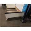 Image 3 : TULIP PICCOLO TWIN BED 39 INCH FRENCH WHITE AND JAVA BED FRAME