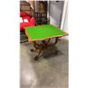 Image 19 : ANTIQUE WALNUT FLIP OVER GAMES TABLE, GORGEOUS CAGE STYLE BASE, ORIGINAL CASTORS, FELT IN PERFECT CO