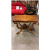 Image 1 : ANTIQUE WALNUT FLIP OVER GAMES TABLE, GORGEOUS CAGE STYLE BASE, ORIGINAL CASTORS, FELT IN PERFECT CO