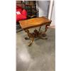 Image 25 : ANTIQUE WALNUT FLIP OVER GAMES TABLE, GORGEOUS CAGE STYLE BASE, ORIGINAL CASTORS, FELT IN PERFECT CO