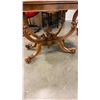 Image 26 : ANTIQUE WALNUT FLIP OVER GAMES TABLE, GORGEOUS CAGE STYLE BASE, ORIGINAL CASTORS, FELT IN PERFECT CO