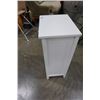 Image 7 : WHITE AND WICKER 3 DRAWER STAND