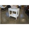 Image 2 : WHITE GLASSTOP ENDTABLE