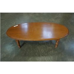 Mid century modern oval coffee table