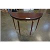Image 1 : ORIENTAL ACCENT BRASS AND WOOD D TABLE