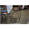 Image 3 : BISTRO SET WITH MIRRORED TABEL AND 2 WICKER CHAIRS