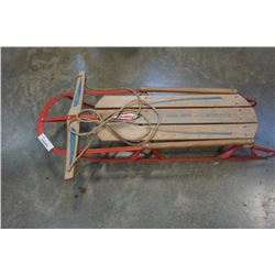 Vintage metal and wood sears sled