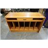 Image 1 : 2 PIECE TEAK SLIDE OUT RECORD STAND