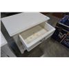 Image 8 : PAIR OF WHITE 1 DRAWER NIGHTSTANDS