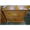 Image 2 : PAIR OF WOOD 2 DRAWER NIGHTSTANDS