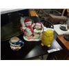 Image 1 : TORRE AND TOGUS, OWL COOKIE JAR, MUSICAL SNOW COUPLE, AND BEAR MUG