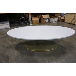 PAINTED OVAL COFFEE TABLE