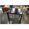 Image 1 : MODERN DINING TABLE AND 3 BAR STOOLS