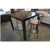 Image 3 : MODERN DINING TABLE AND 3 BAR STOOLS