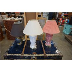 3 TABLE LAMPS