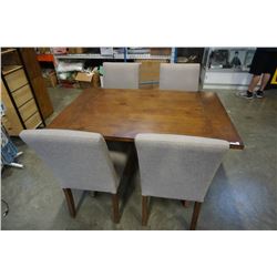 MODERN DINING TABLE AND 4 CHAIRS