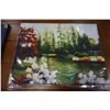 Image 3 : LOT OF CANVAS LIGHTED PICTURES