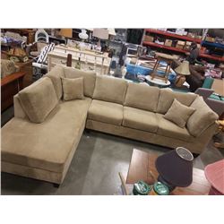 LARGE PILLOWBACK SECTIONAL SOFA