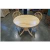 Image 1 : MAPLE DROPLEAF DINING TABLE AND 2 HOOPBACK CHAIRS