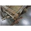 Image 9 : VITNAGE WOOD WAGON WITH METAL RIMMED WHEELS