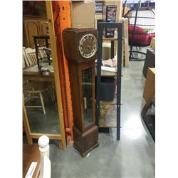 GORGEOUS ANTIQUE ADMIRAL GRANDMOTHER CLOCK WITH KEY AND WEIGHT