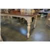 Image 8 : WOOD DINING TABLE WITH LEAF AND 6 CHAIRS