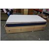 Image 1 : TWIN SIZE STORAGE BEDFRAME AND MATTRESS