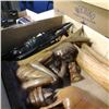 Image 3 : Box of vintage african carvings and figures
