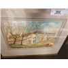 Image 2 : Joan Mont pastel and acrylic "Spanish Farmhouse"