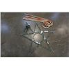 Image 1 : Holiday illuminated 34" star and 4 - 32" candy cane decor