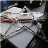 Image 2 : Holiday illuminated 34" star and 4 - 32" candy cane decor
