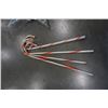 Image 9 : Holiday illuminated 34" star and 4 - 32" candy cane decor