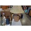 Image 4 : CERAMIC TABLE LAMP WITH ROPE ACCENTS